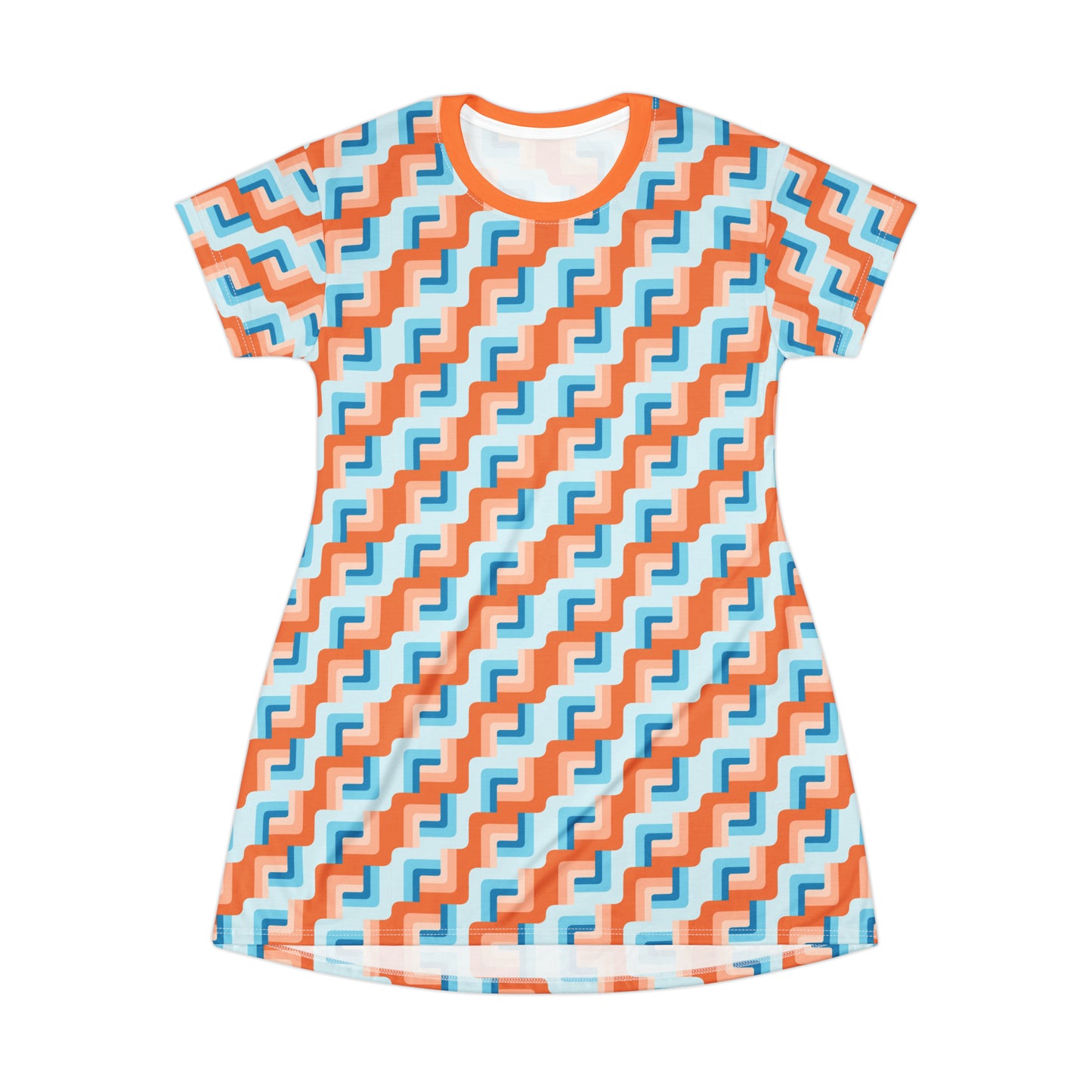Waves T-Shirt Dress