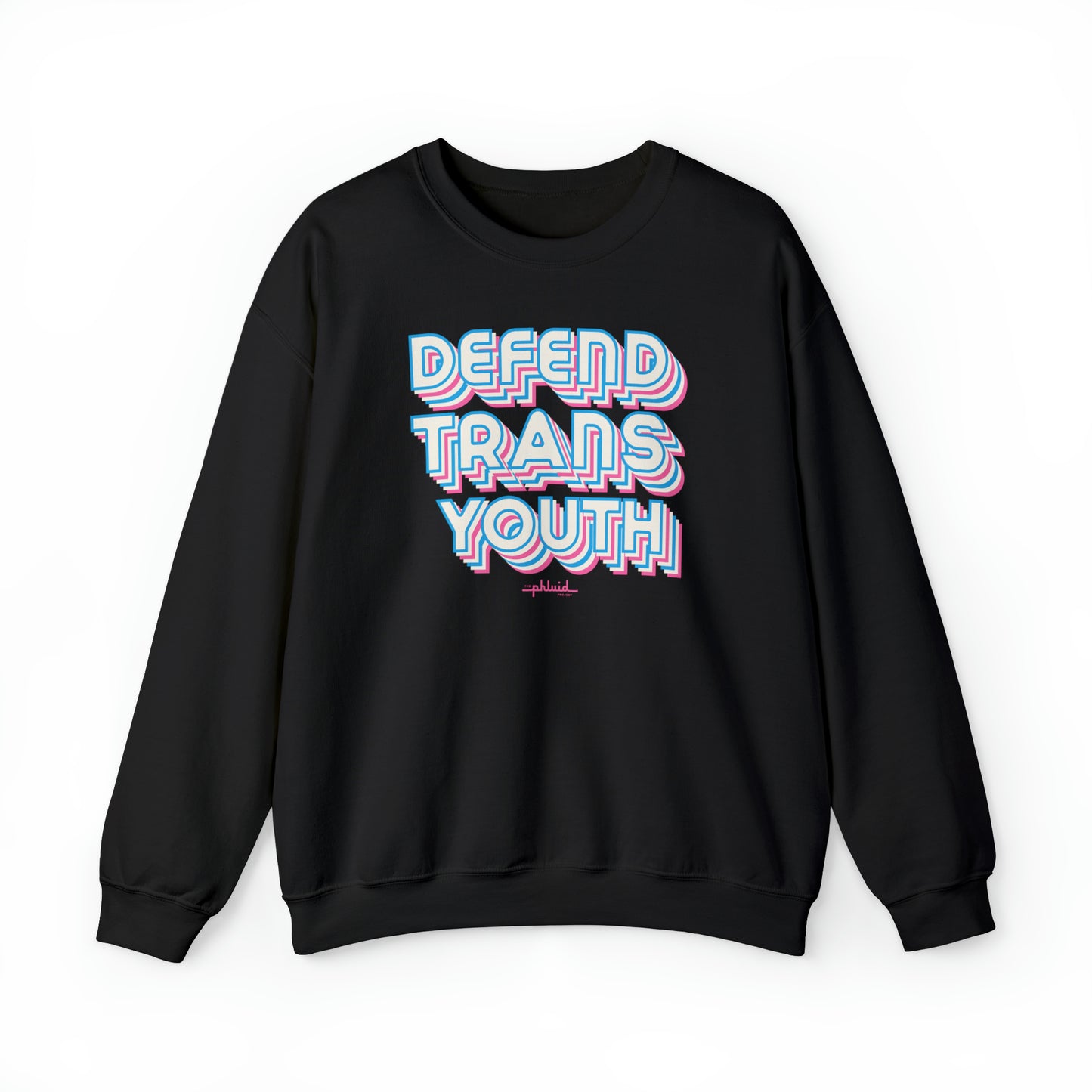 Defend  Trans Youth Crewneck Sweatshirt