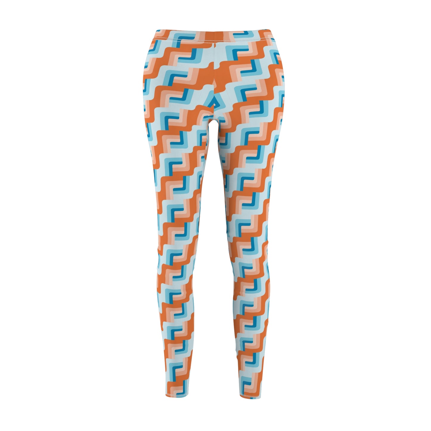 Waves Cut & Sew Casual Leggings