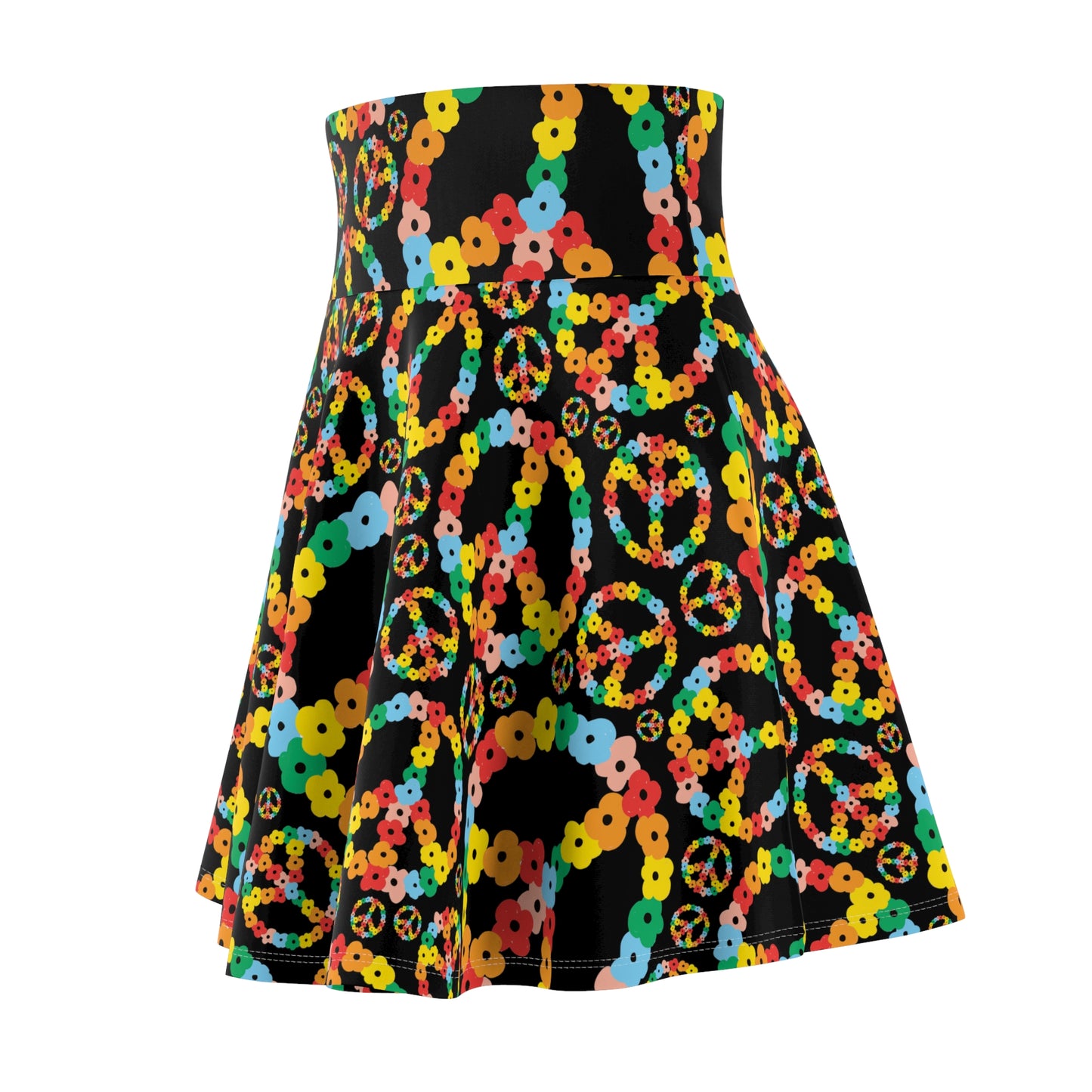 Peace Signs Skater Skirt