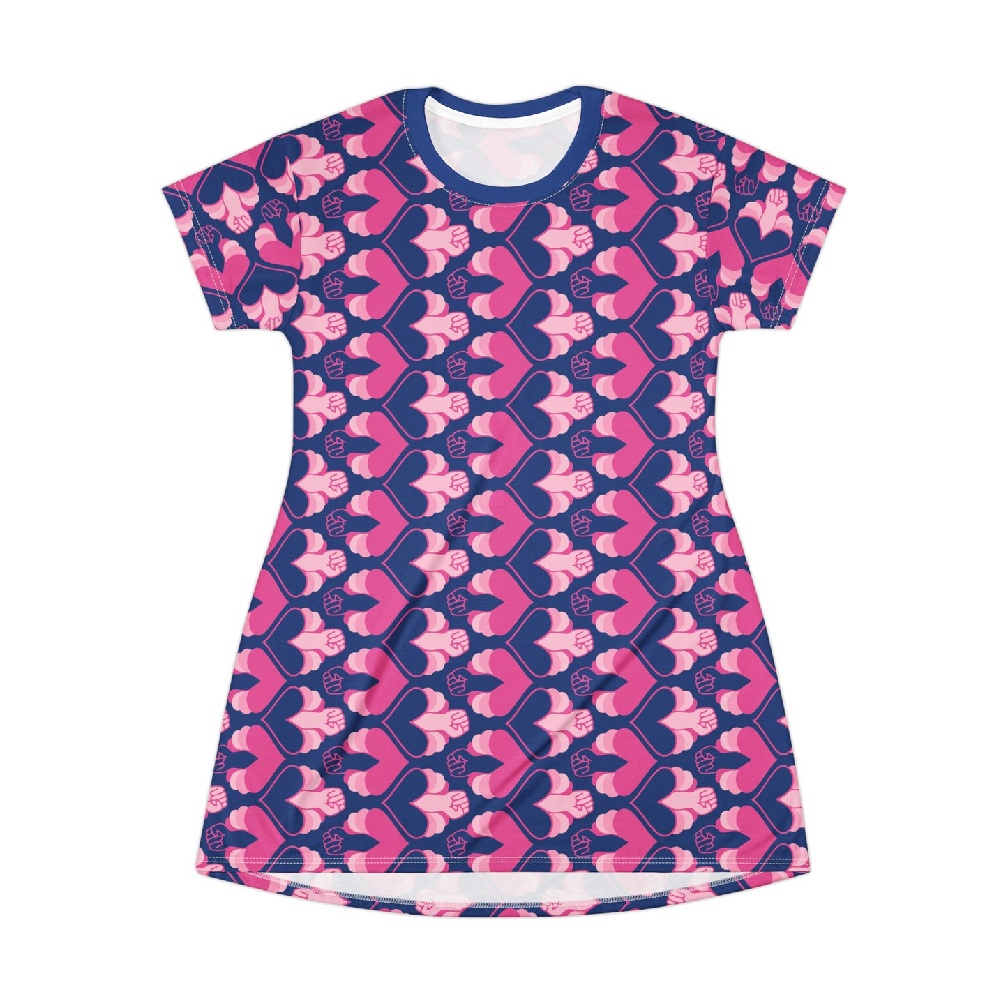 Hearts T-Shirt Dress