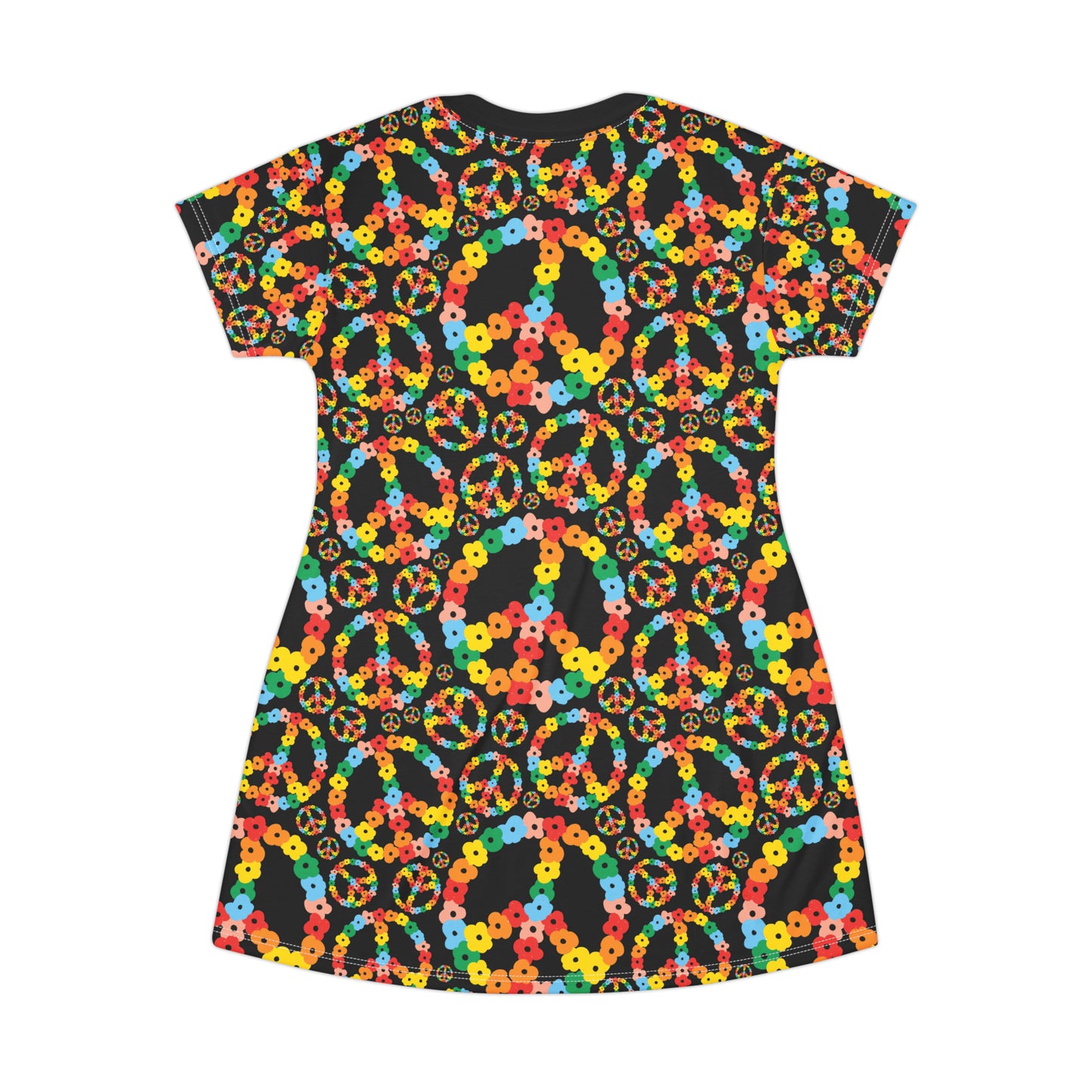 Peace Signs T-Shirt Dress