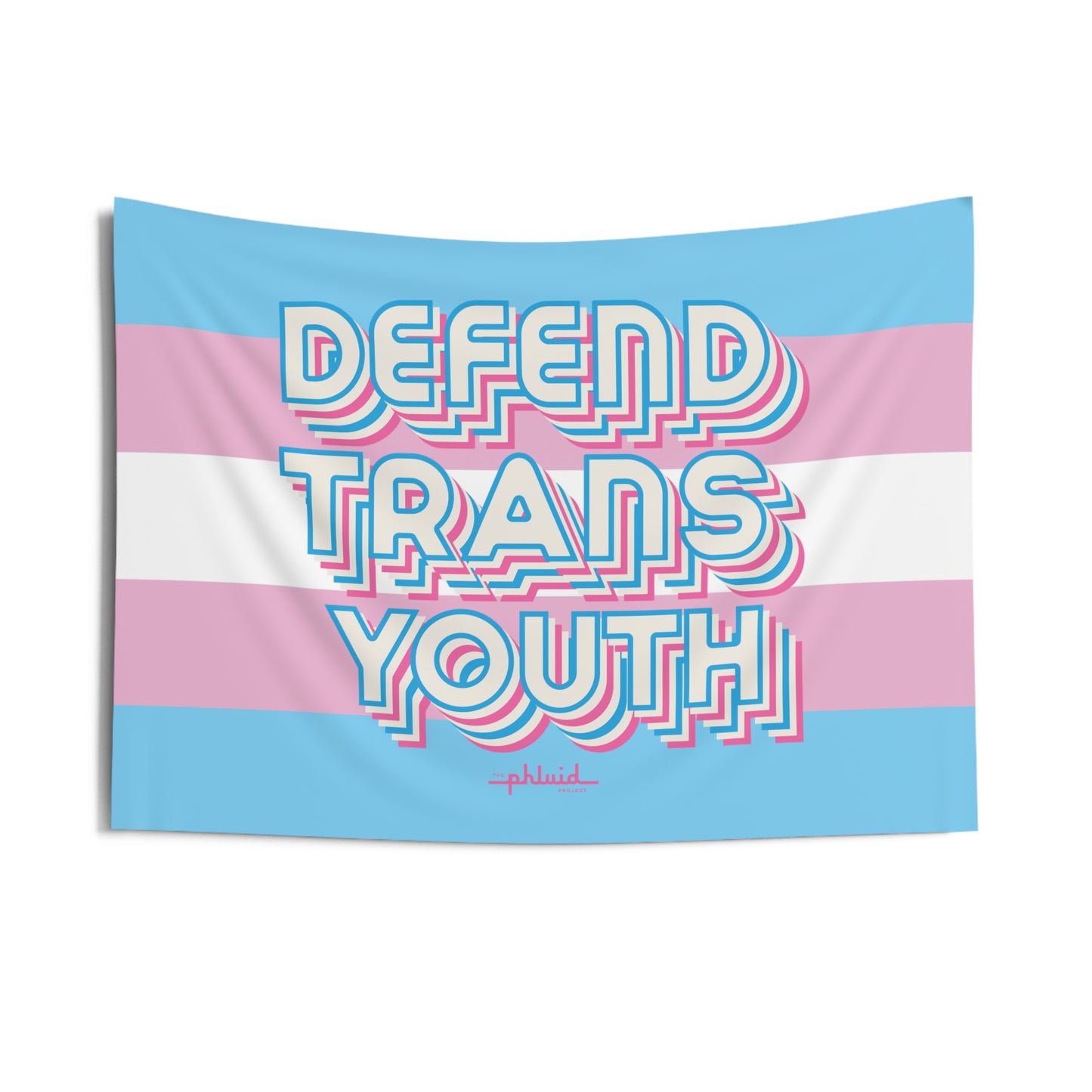 Defend Trans Youth Flag Wall Tapestry