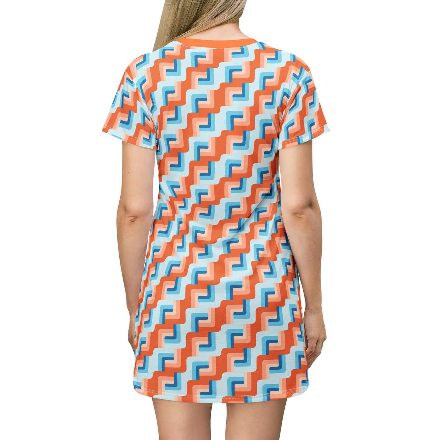 Waves T-Shirt Dress