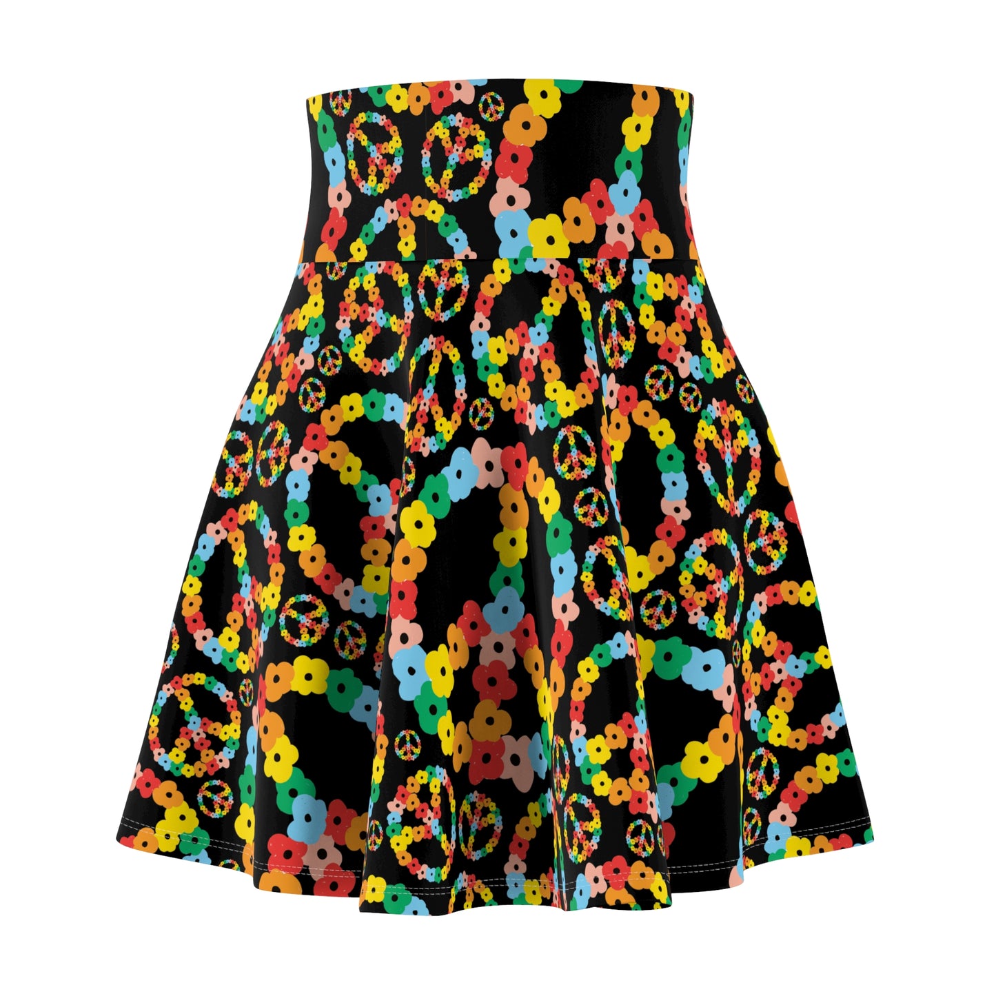 Peace Signs Skater Skirt