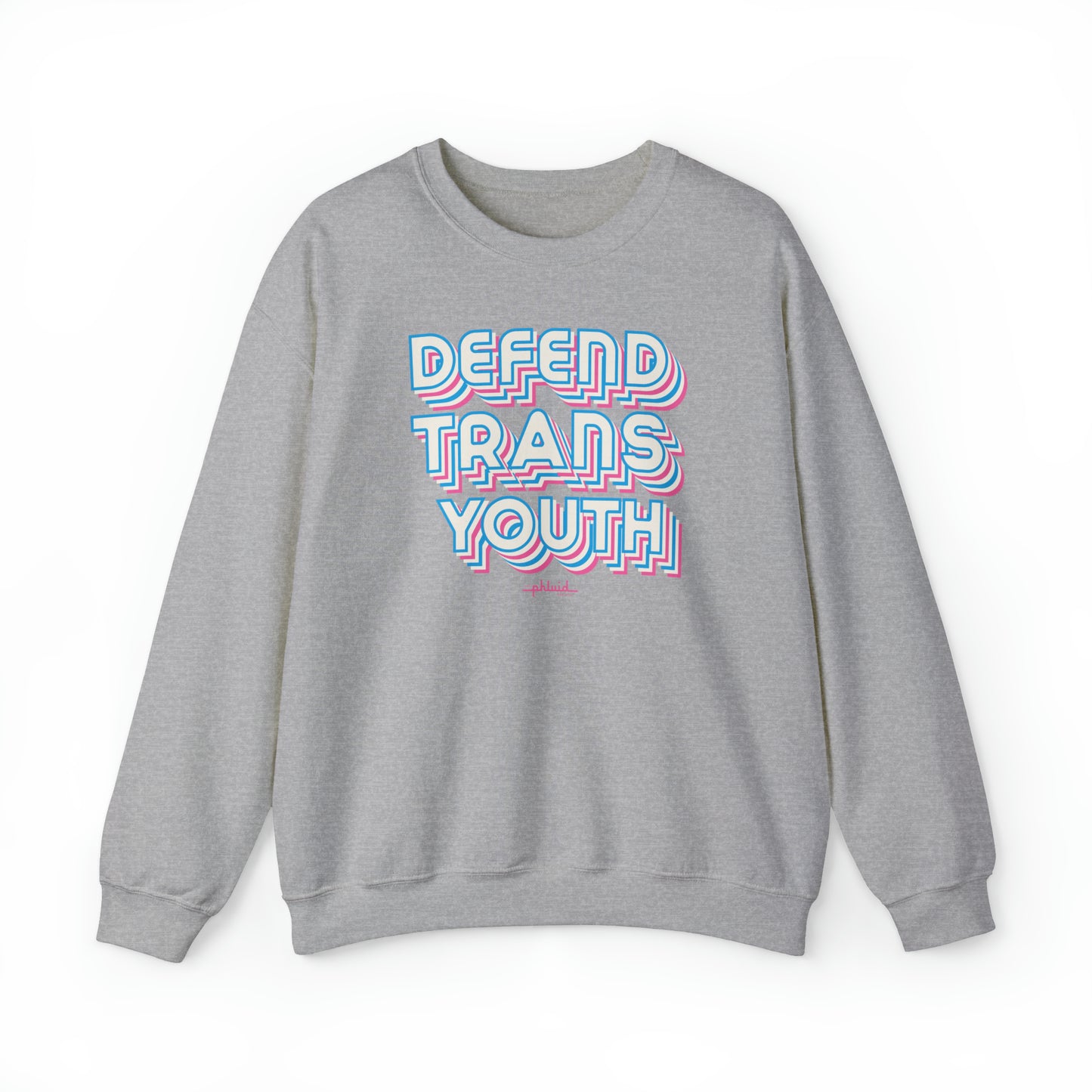 Defend Trans Youth Crewneck Sweatshirt