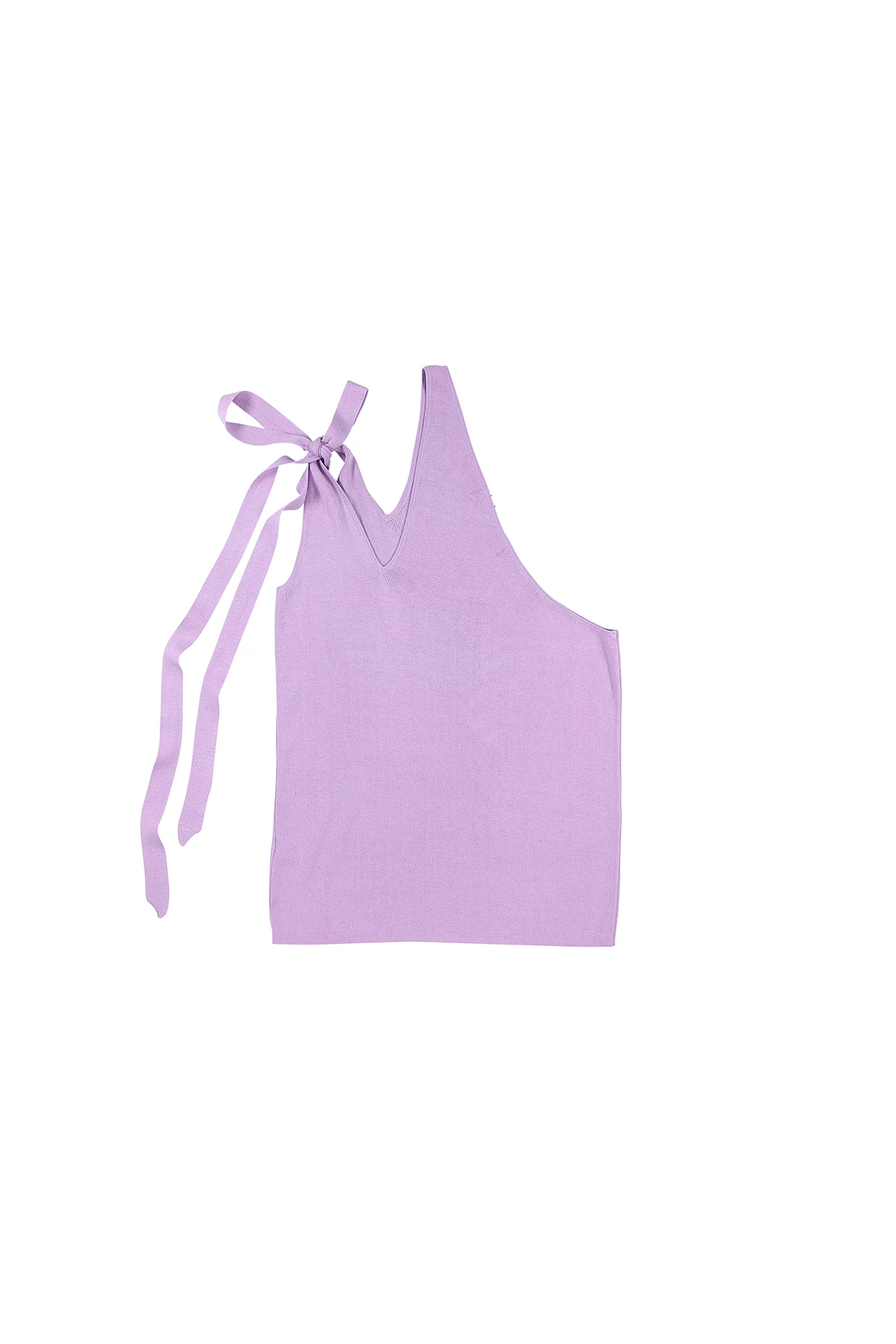 FANG: Asymmetrical Slash Shoulder Tank with Bow