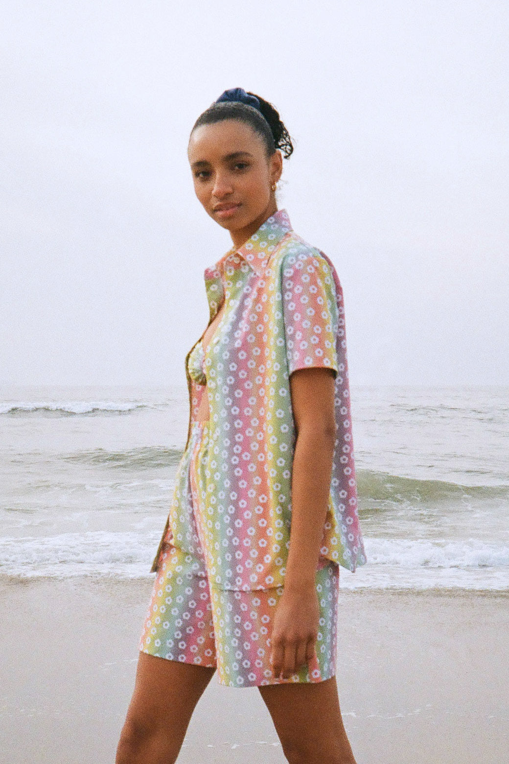 Novel Swim: RAINBOW BLOSSOM BOARD SHORT
