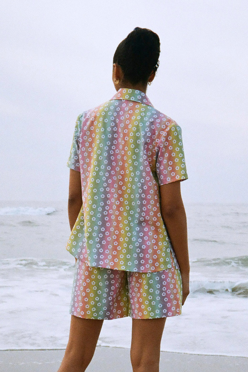 Novel Swim: RAINBOW BLOSSOM BOARD SHORT