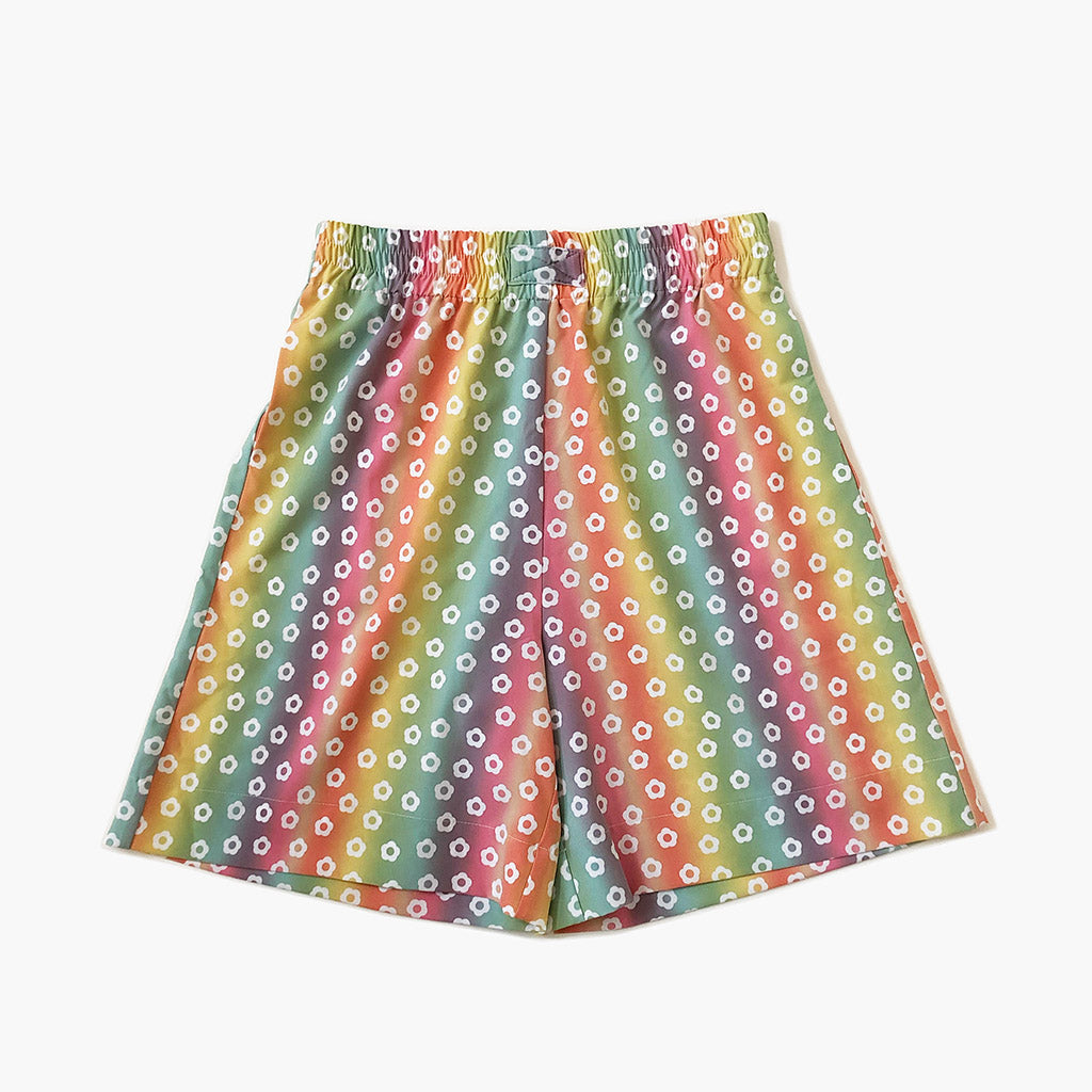 Novel Swim: RAINBOW BLOSSOM BOARD SHORT