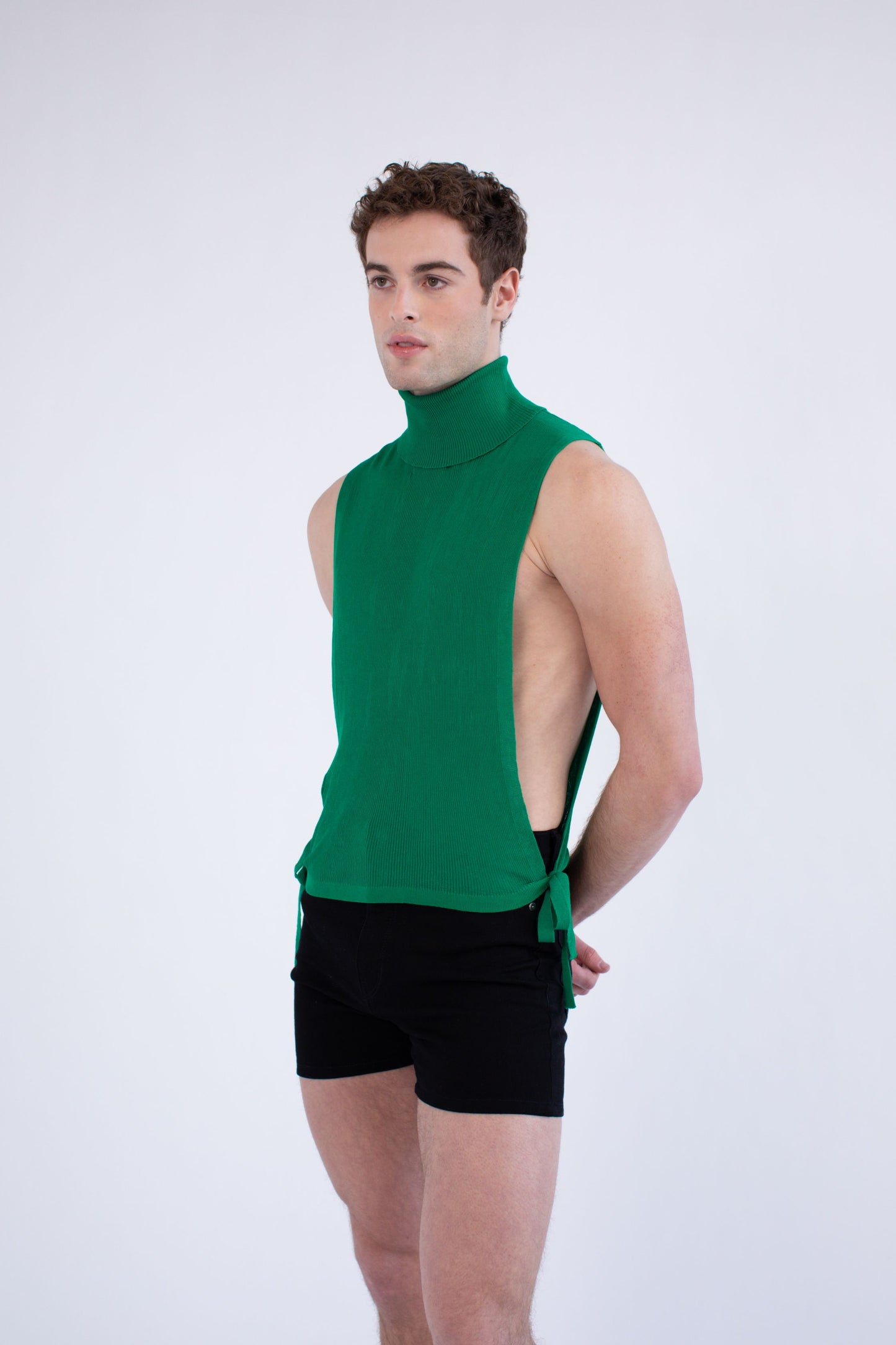 FANG: Turtleneck Bib Knit Tank