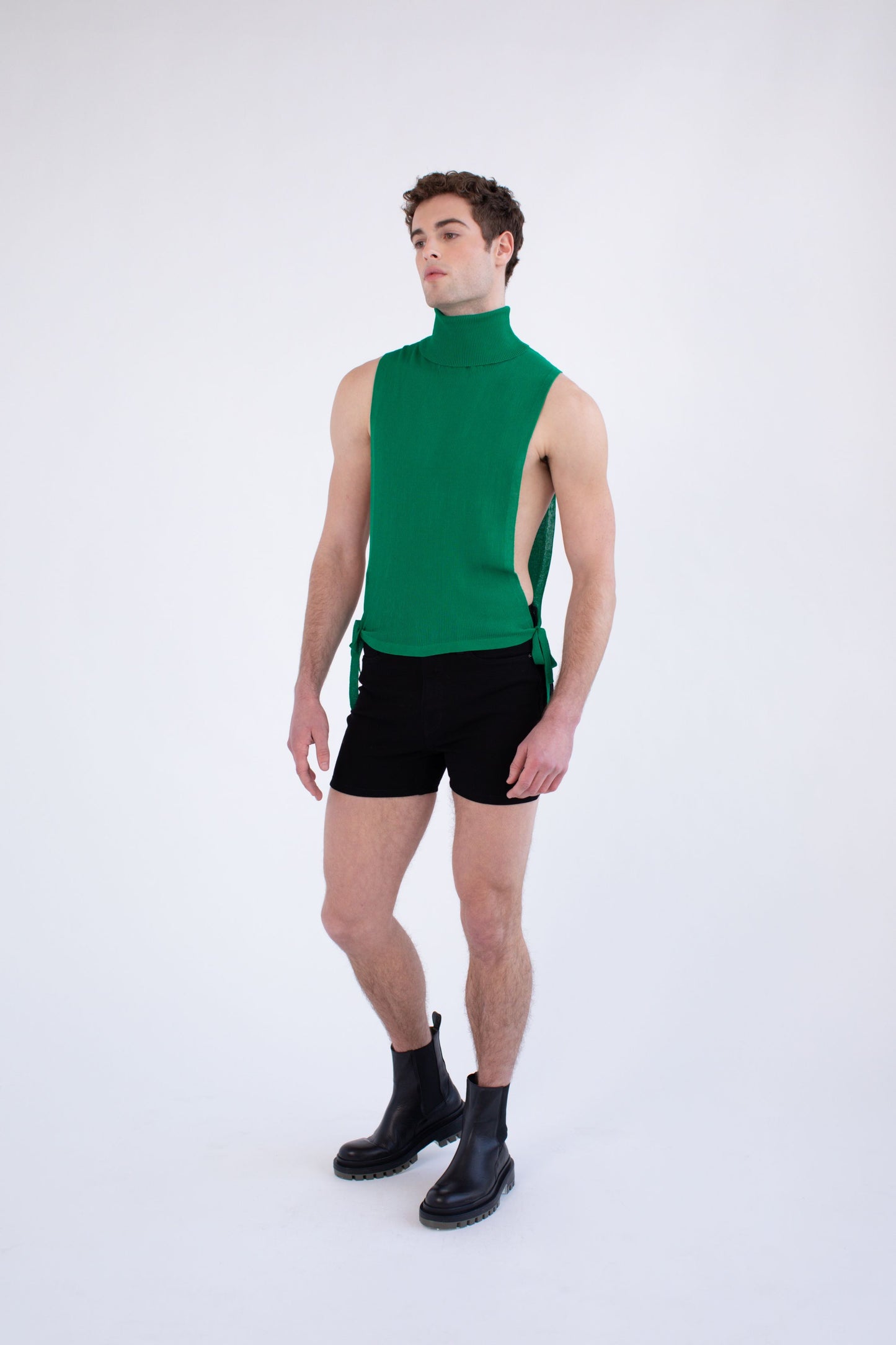 FANG: Turtleneck Bib Knit Tank