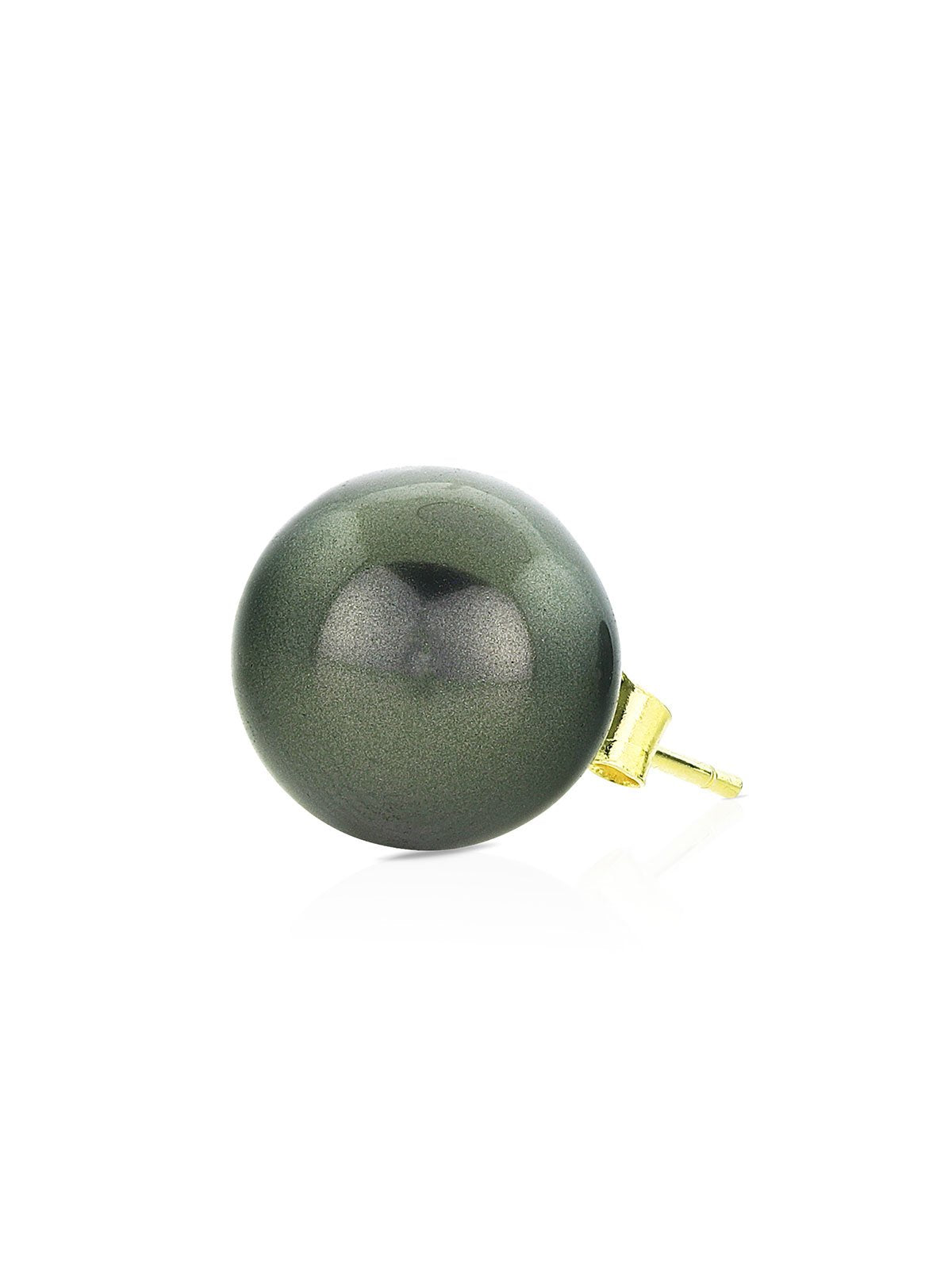 FANG: Black Pearl Stud Earring (Single)