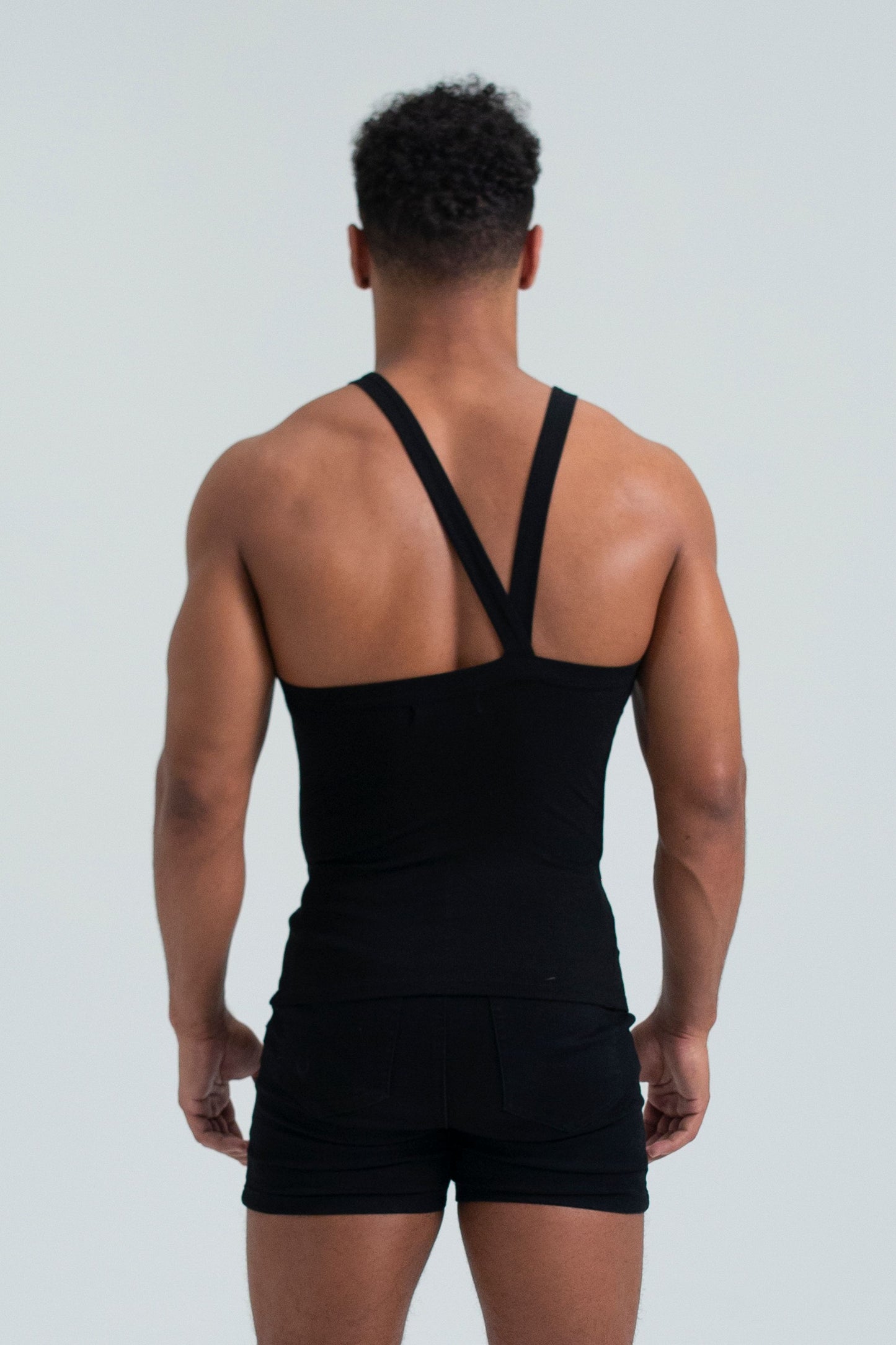 FANG: Essential Asymmetrical Strap Ribbed Tank
