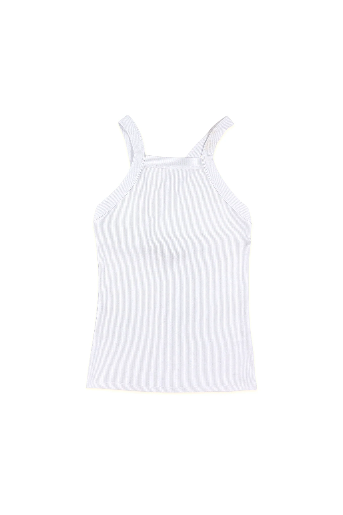 FANG: Essential Asymmetrical Strap Ribbed Tank