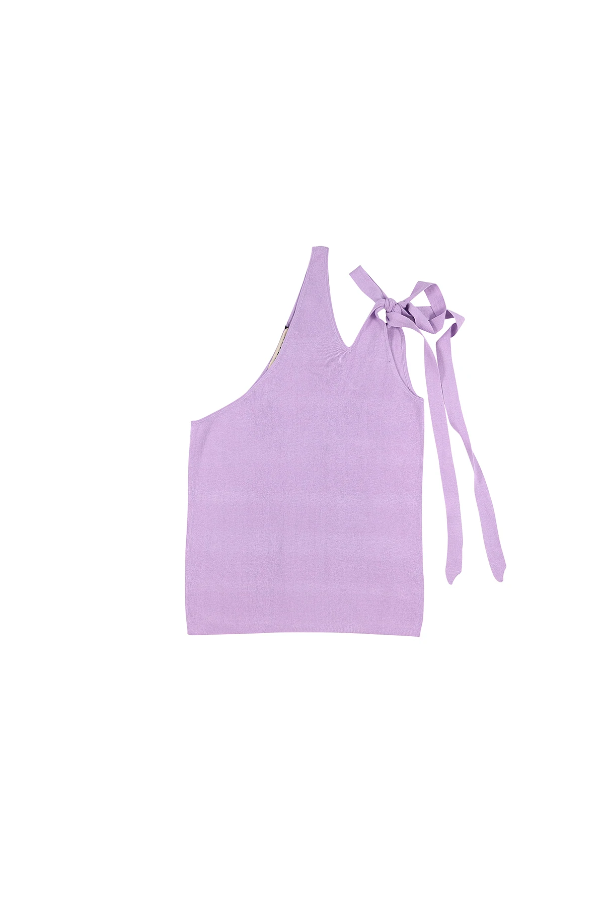 FANG: Asymmetrical Slash Shoulder Tank with Bow