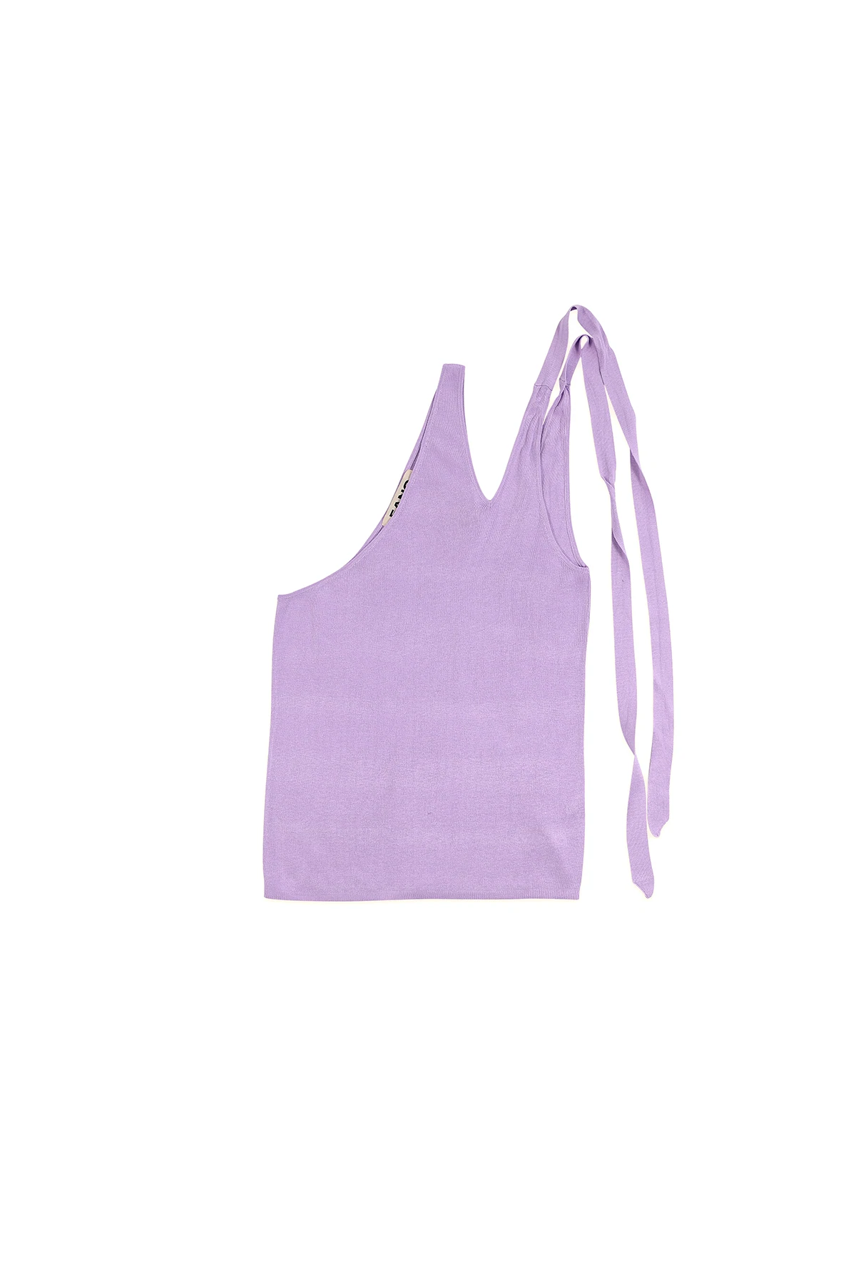FANG: Asymmetrical Slash Shoulder Tank with Bow