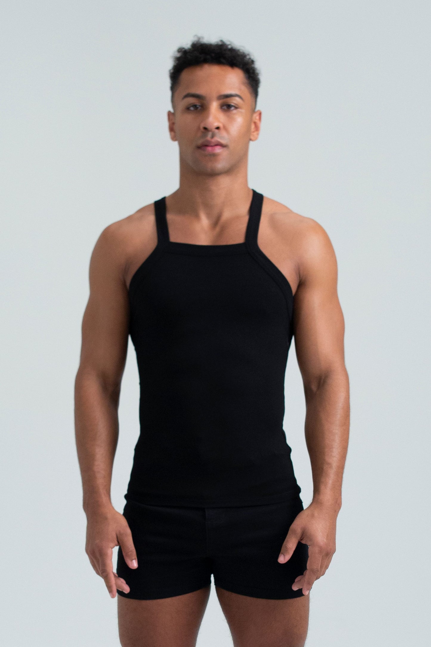 FANG: Essential Asymmetrical Strap Ribbed Tank
