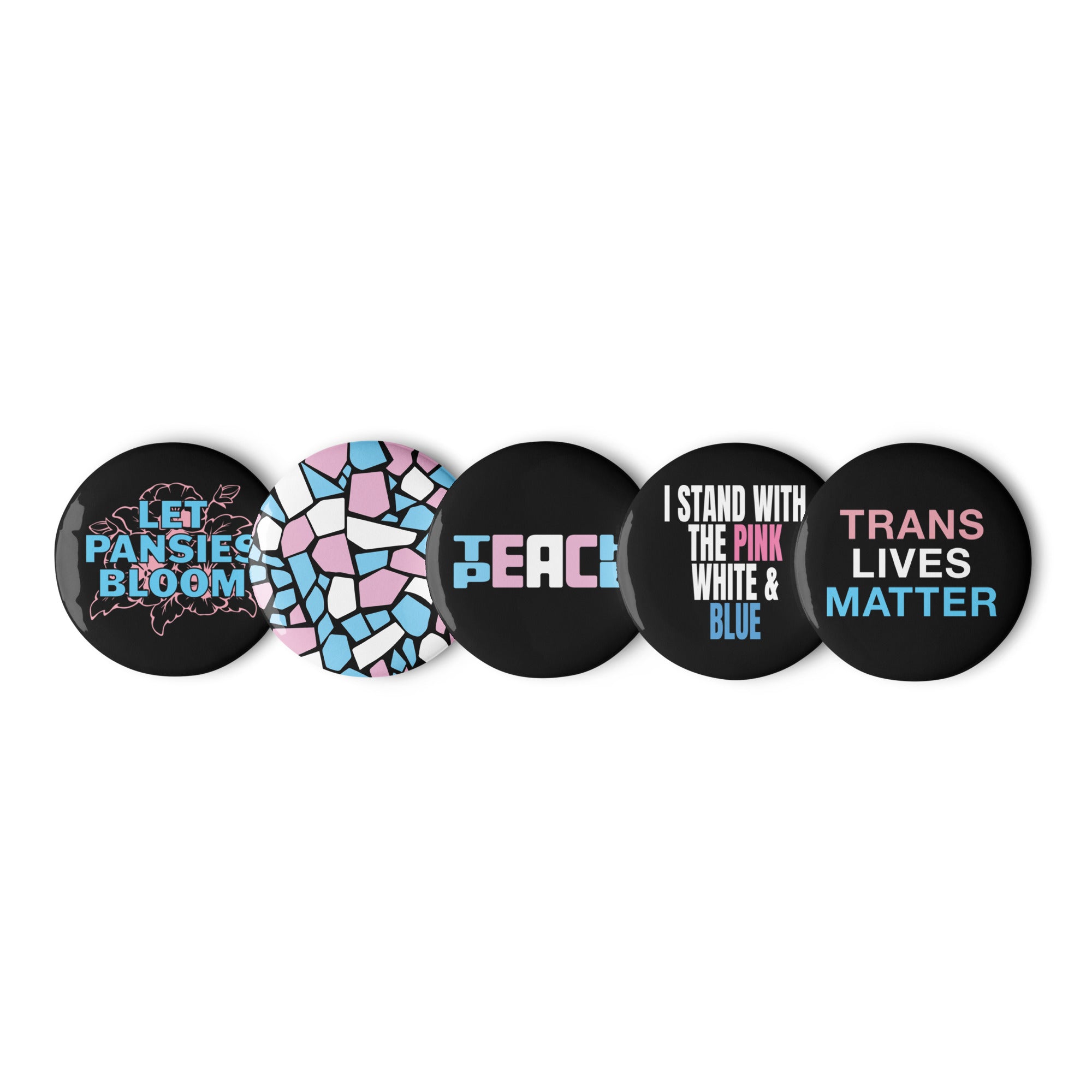 Trans Lives Matter Pin Button Pack