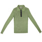 FANG: Long Sleeve Knitted Polo with Exposed Zipper