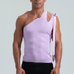 FANG: Asymmetrical Slash Shoulder Tank with Bow