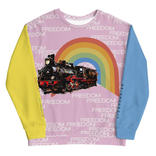 UrbanCoolab: Rainbow Railroad: RR - Tricolour Sweater (Pattern)
