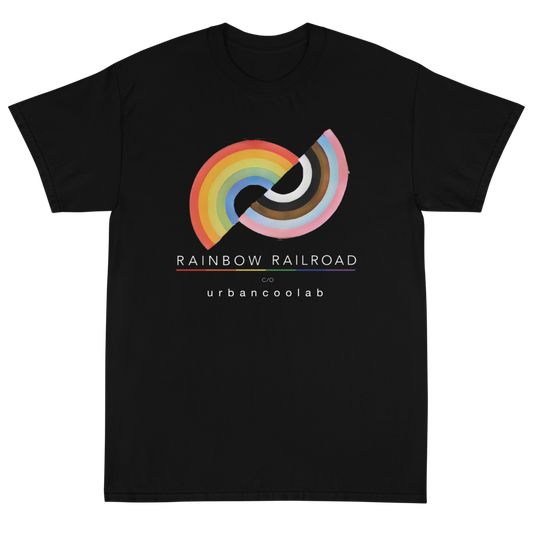 UrbanCoolab: Rainbow Railroad: RR - Inverse T-Shirt (Multiple Colors)